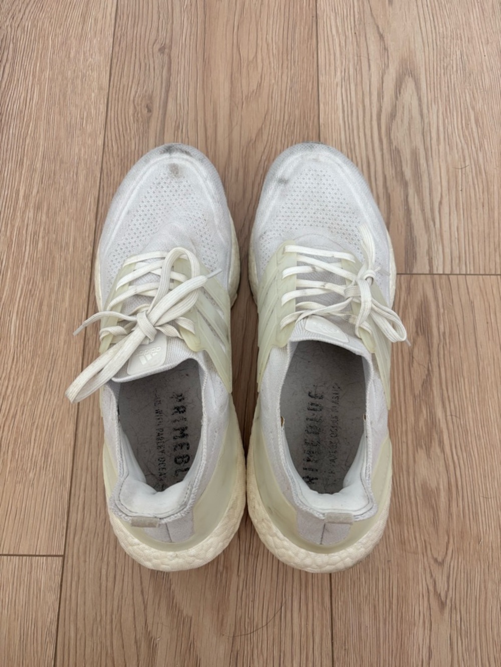 Adidas Ultraboost 21 Triple White Running Shoes